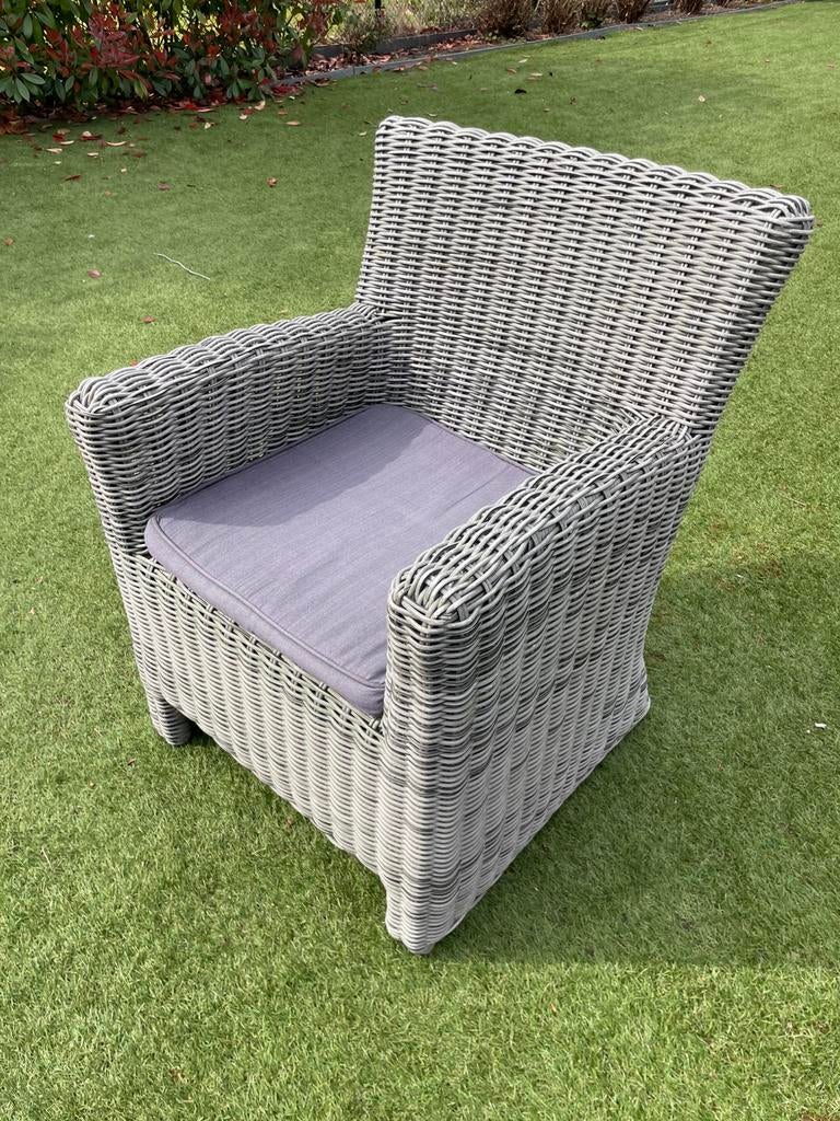 Tuinstoelen 4 x, Ophalen, Gebruikt, Wicker