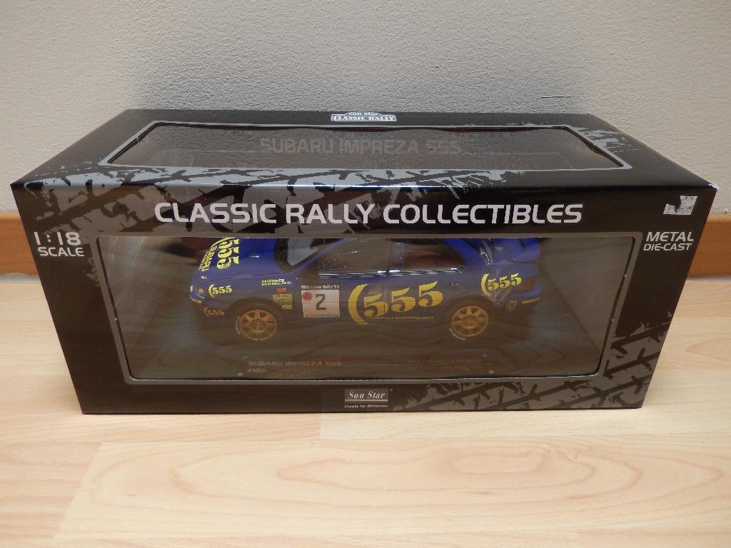 Subaru Impreza 555 1/18 Sun Star, Ophalen of Verzenden, Nieuw, Auto, Sun Star