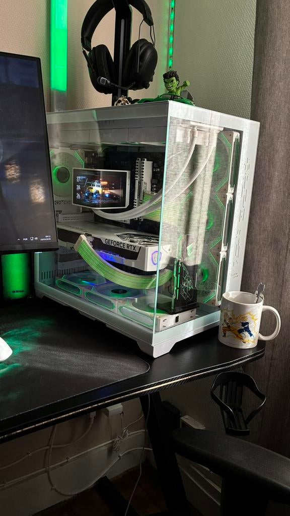Pc gaming full white, Informatique & Logiciels, Enlèvement, Comme neuf, 32 GB, Gaming