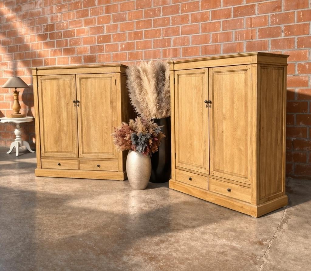 2x Eiken meidenkast art:96/26.2+3, Huis en Inrichting, Kasten | Overige, Ophalen, Zo goed als nieuw, Belgie, Belgie