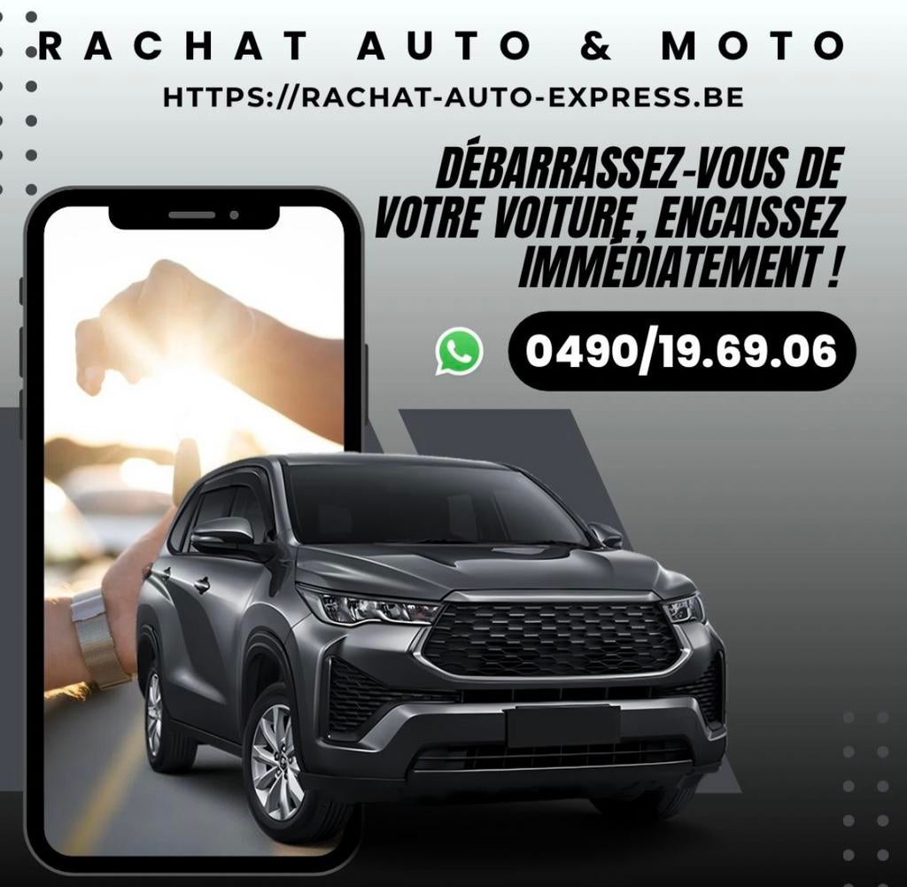 Rachat auto et moto, Enlèvement ou Envoi, Comme neuf
