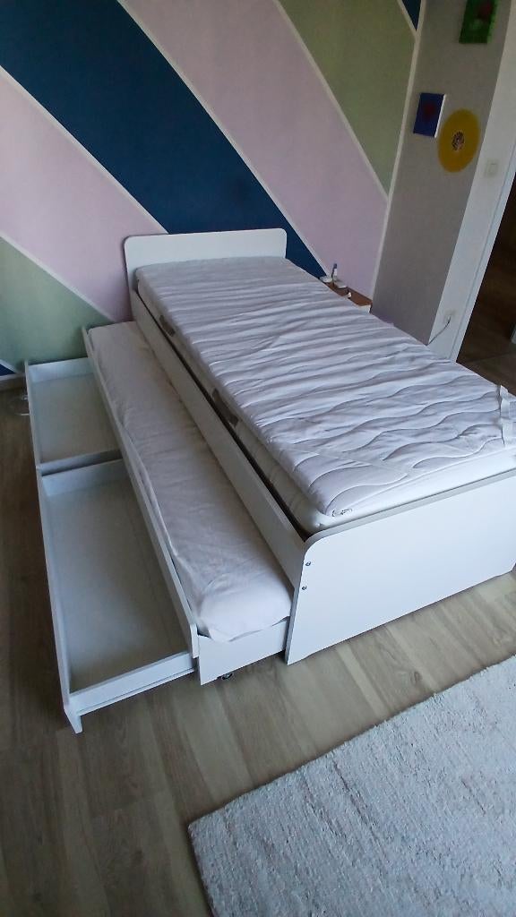 Lit enfant, Lit mezzanine ou Lit superposé, Enlèvement, 180 cm ou plus, 85 à 100 cm