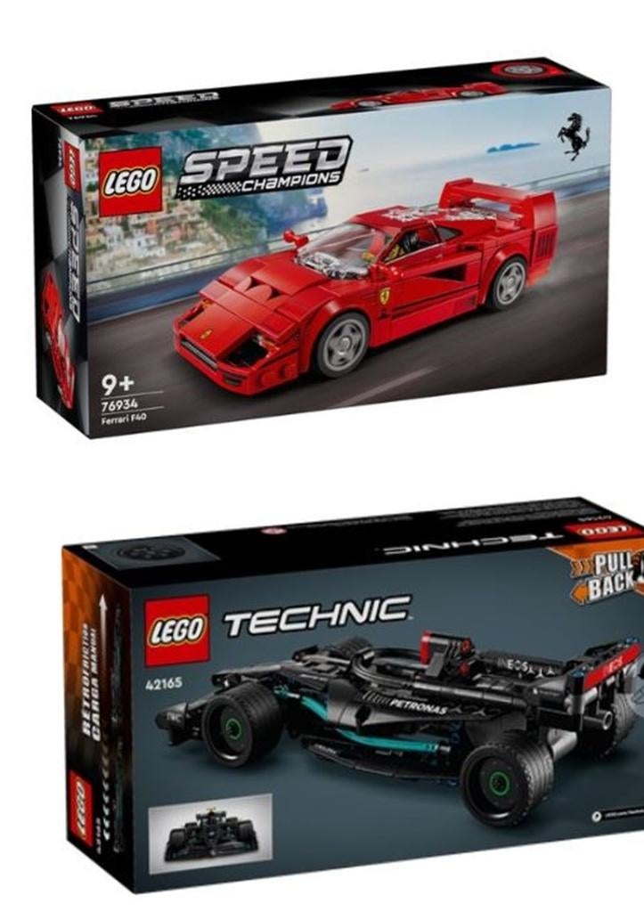 Ferrari en mercedes race auto's, Verzenden, Nieuw, Complete set, Lego