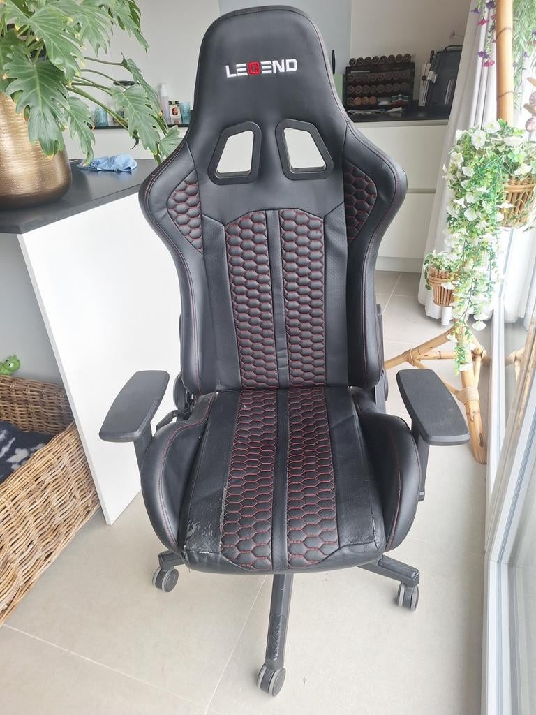 Chaise de jeu LEGEND - confortable - réglable - 50€ - dire, Chaise de bureau de gaming, Enlèvement, Utilisé, Chaise de bureau