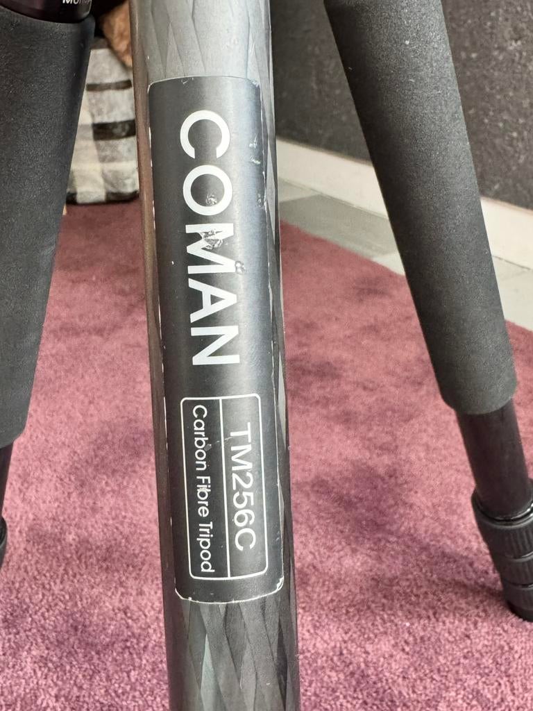 Coman EMU TM258C Carbon Statief + C-0 Balhoofd, Enlèvement ou Envoi, Comme neuf