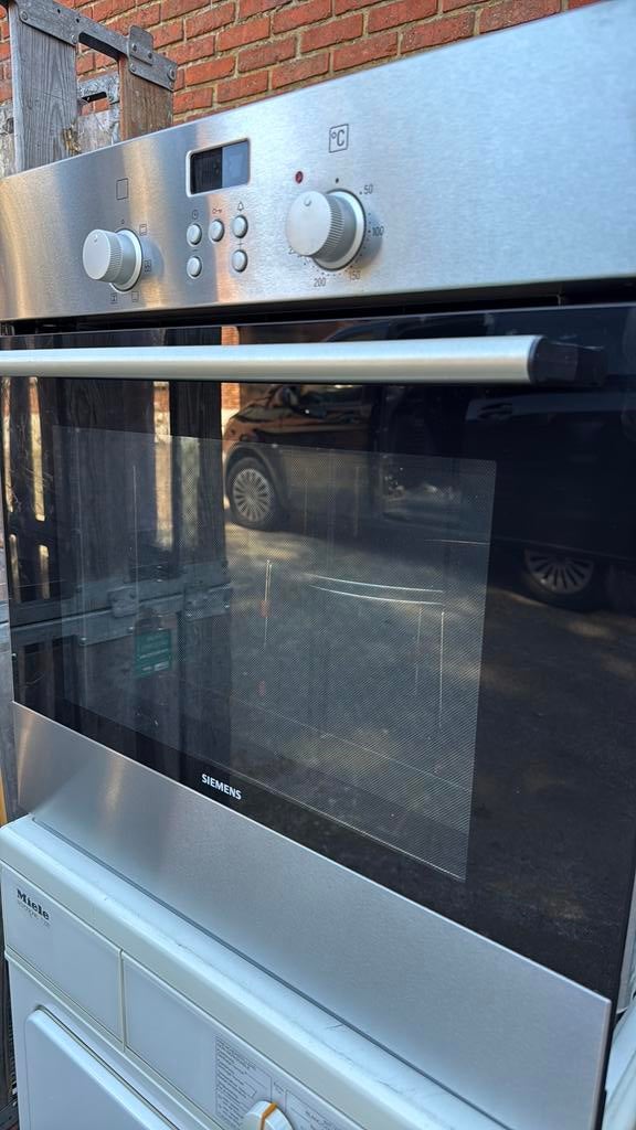 Siemens inbouwoven met dig klokje - inox, Enlèvement, Comme neuf