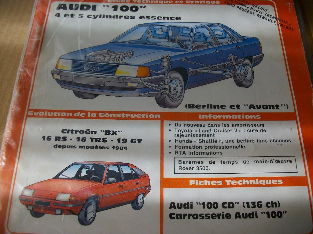 revue technique audi 100 essence de 1982-1992, Enlèvement ou Envoi