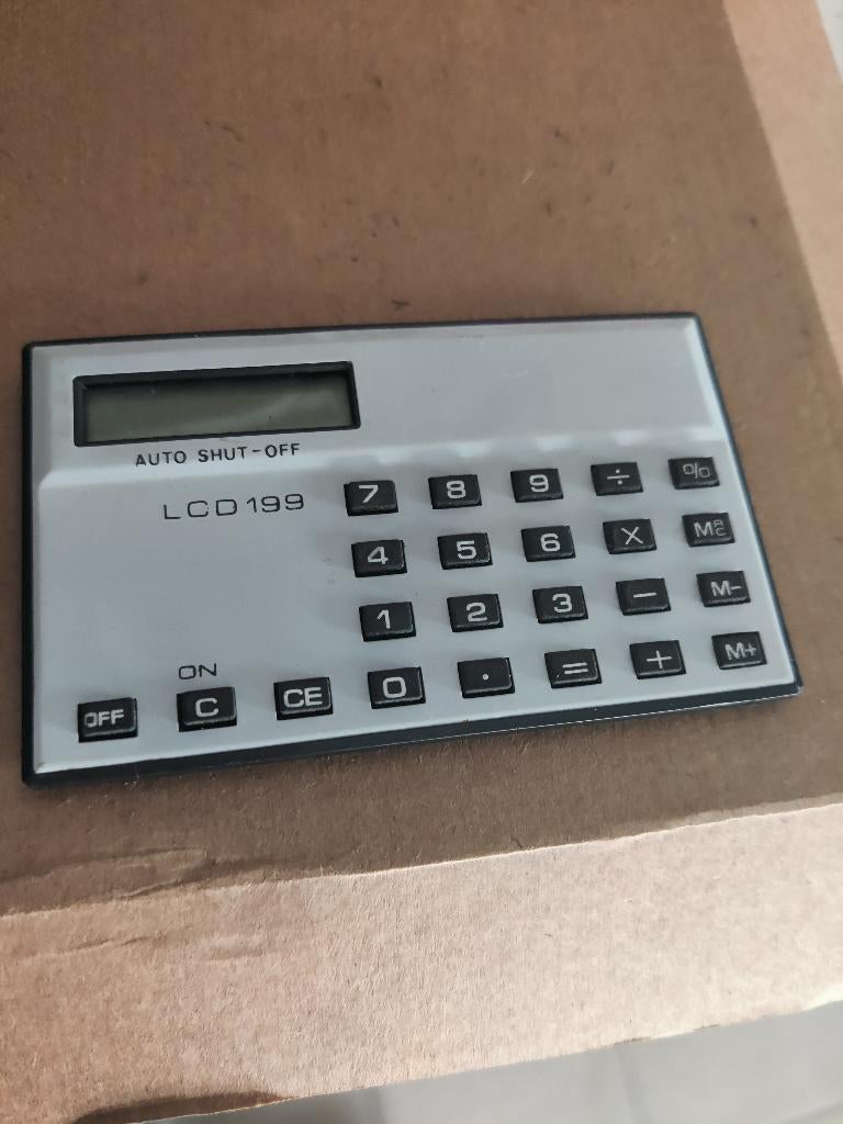 Vintage rekenmachine, Divers, Calculatrices, Enlèvement, Utilisé