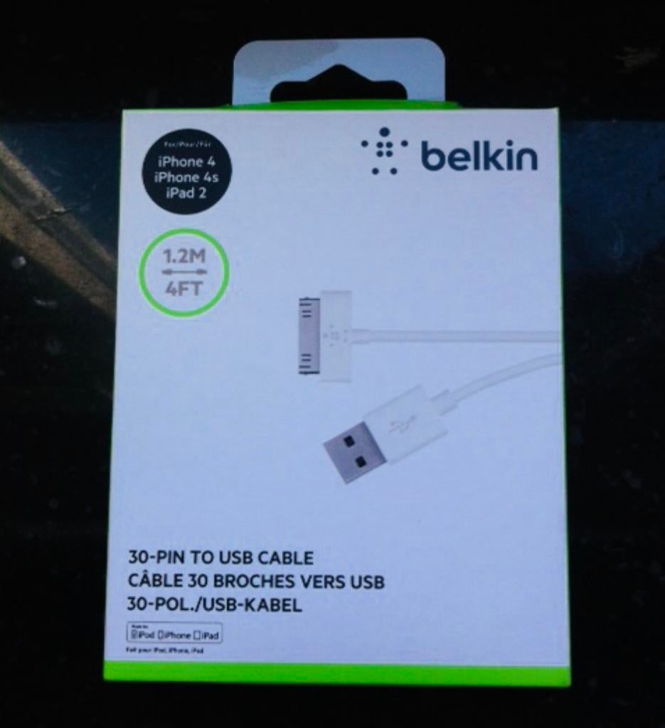 Câble 30 broches vers USB, 2 x, Informatique & Logiciels, Enlèvement ou Envoi, Comme neuf