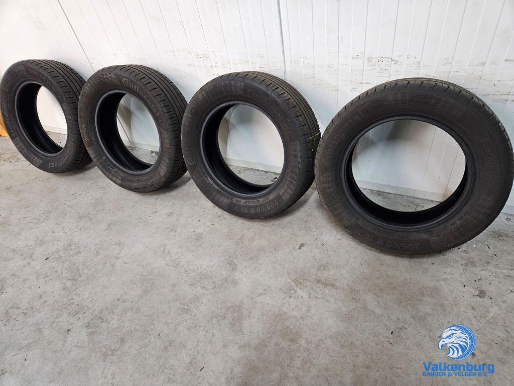 6-7mm! Zomerbanden 205/60R16 Continental ContiEcoContact 5, Gebruikt, -, Band(en), Zomerbanden