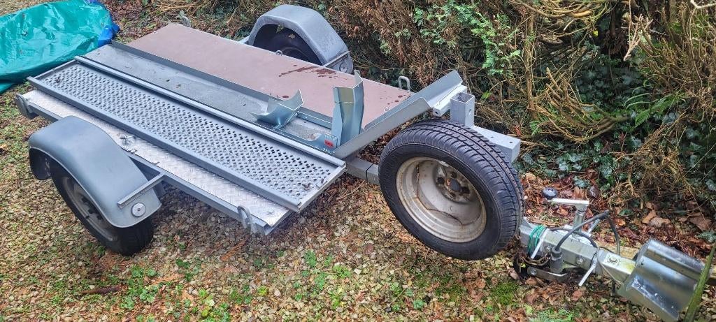 Remorque 1 moto complète, galvanisée, prête à rouler., Enlèvement, Utilisé