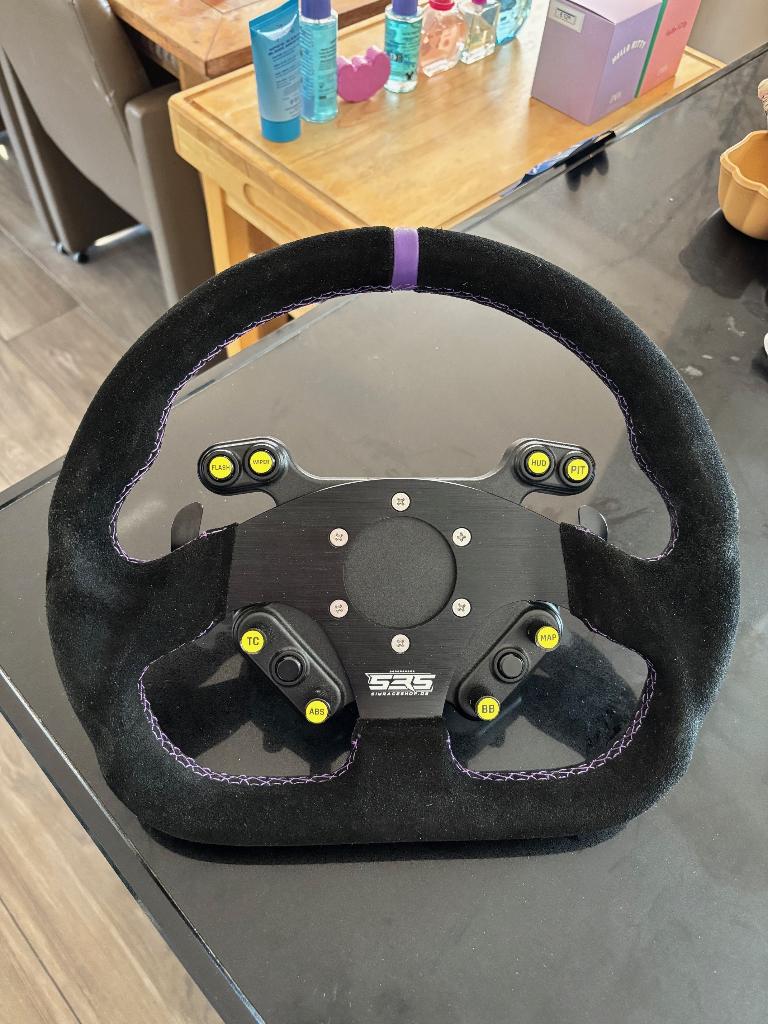 Turn racing wheel + Moza quick release, Computers en Software, Joysticks, Ophalen of Verzenden, Zo goed als nieuw, Moza