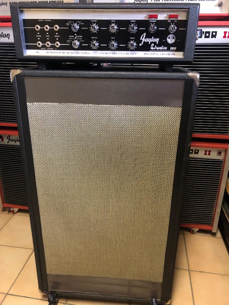 AMPLI À LAMPES FAYLON STUDIO 100 + CAISSON 2X15+ SET EL503 !, Musique & Instruments, Amplis | Basse & Guitare, Enlèvement, Utilisé