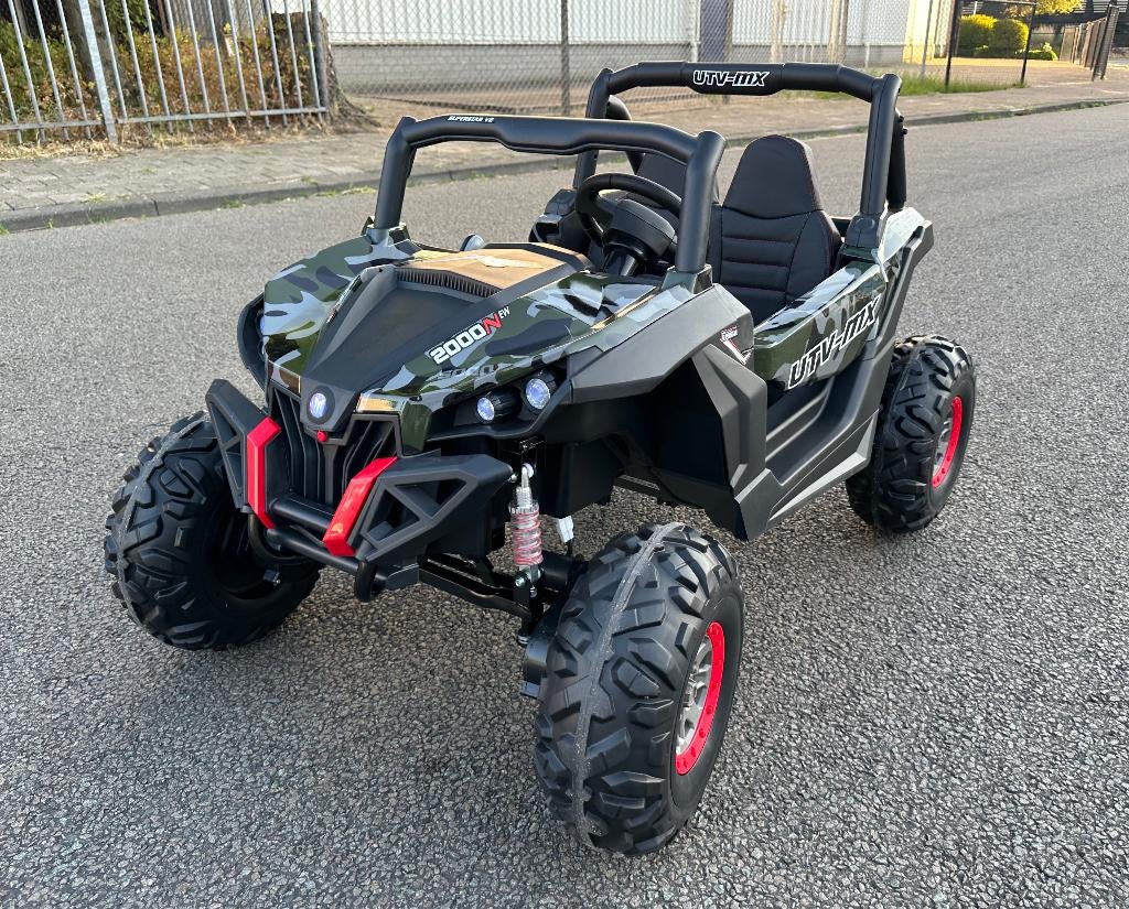 Beach Buggy eXtreme 24v zwart camouflage Bluetooth MP4 RC, Ophalen of Verzenden, Nieuw