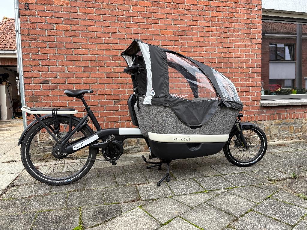 Bakfiets Gazelle Makki, Ophalen, Gebruikt, 3 kinderen, Elektrisch