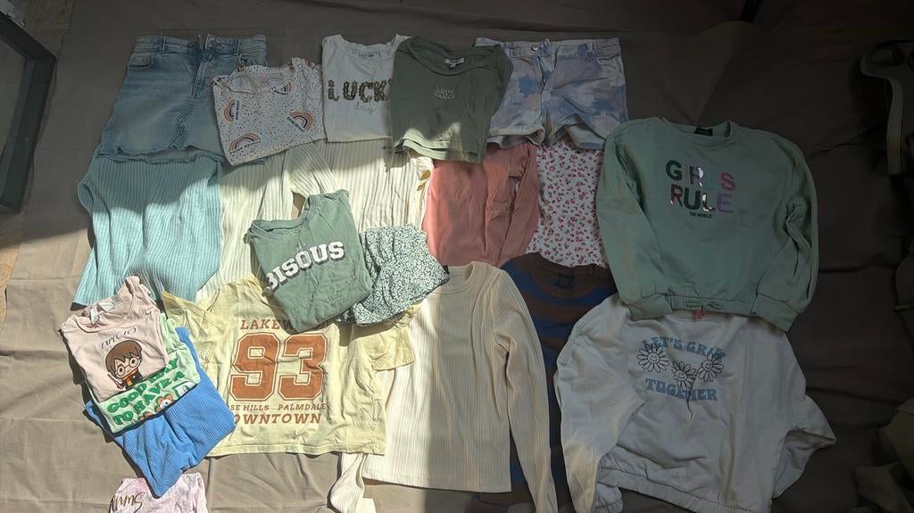 Pakket meisjes maat 140, Kinderen en Baby's, Ophalen, Zo goed als nieuw