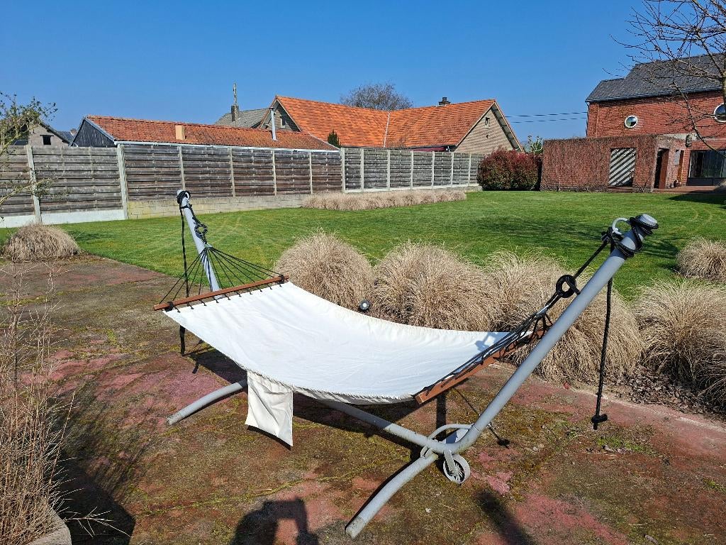 hangmat, Tuin en Terras, Ophalen, Gebruikt, Buiten, Met standaard