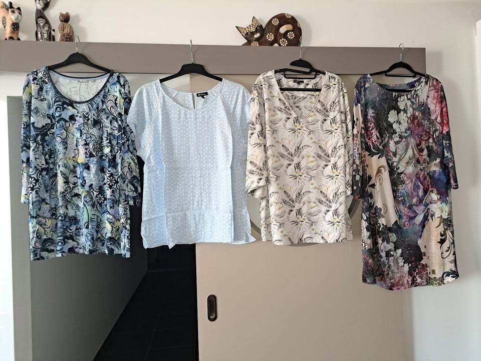 Blouse en tuniek mt 52, Rabe, Ulla Popken, JBC, Ophalen of Verzenden, Zo goed als nieuw, Overige kleuren, Blouse of Tuniek