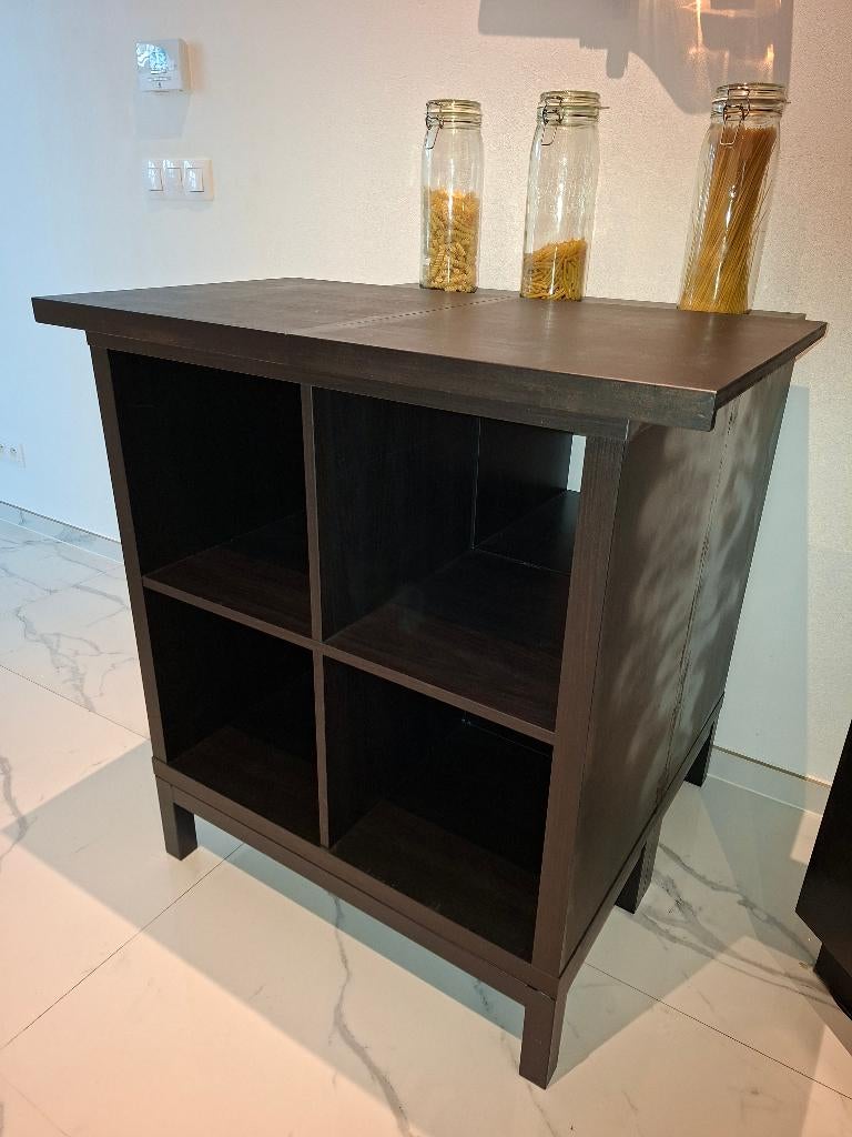 IKEA Kallax block - zwart, Huis en Inrichting, Kasten | Boekenkasten, Ophalen, Gebruikt, 75 cm of meer, 50 tot 100 cm