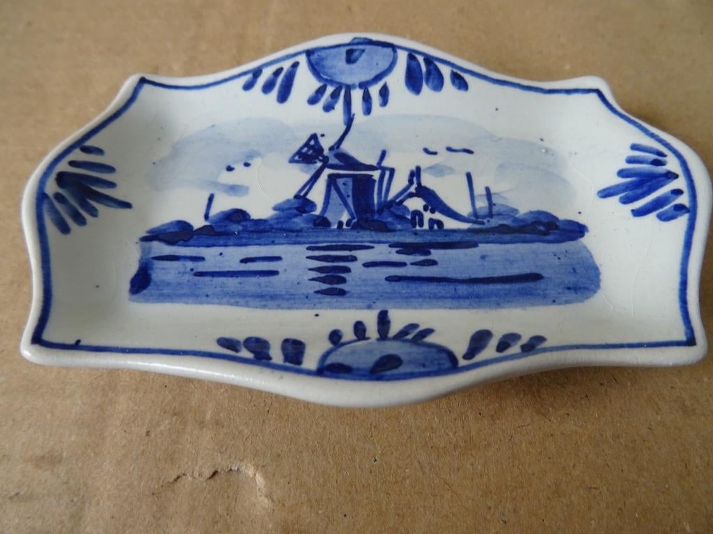 Delfts blauw schaaltje 10cm Delfts Holland schaaltje asbakje, Ophalen of Verzenden