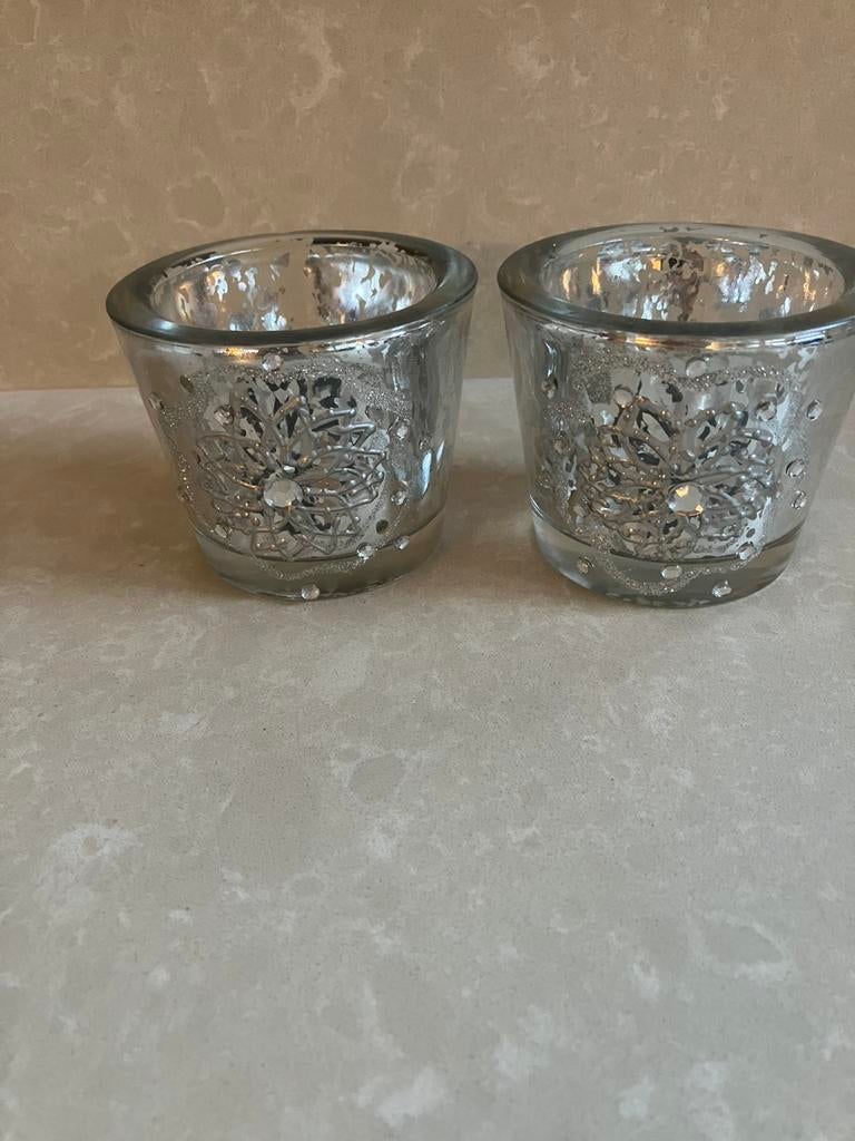 2 bougies chauffe-plat, Antiquités & Art, Enlèvement ou Envoi, Argent