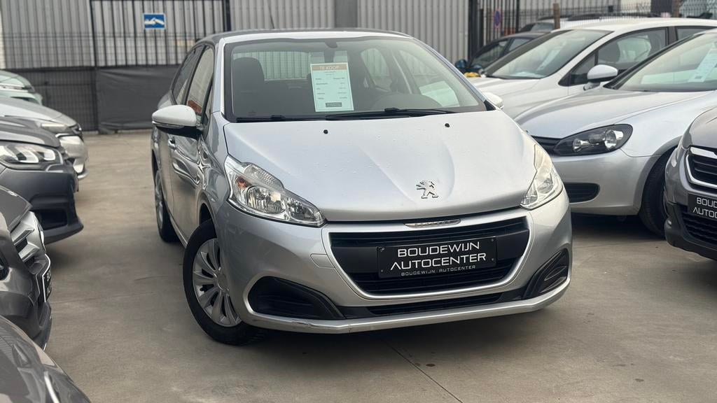 Peugeot 208 2018 106.xxxkm 1.2Benzine Topstaat Garantie, Autos, Argent ou Gris, Achat, Entreprise, Noir
