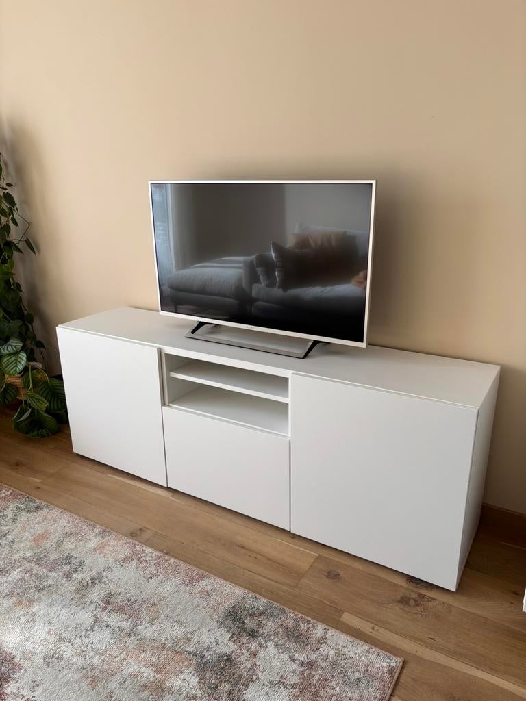 Ikea Besta tv meubel wit, Enlèvement, Comme neuf