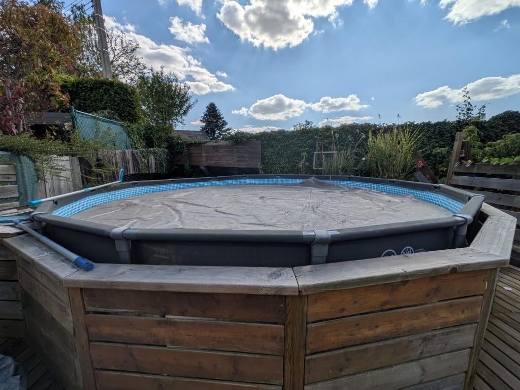 Piscine Intex Ultra XTR Frame 4,88m x 1,22m, Jardin & Terrasse, Piscines, 300 cm ou plus, Rond, Enlèvement, Utilisé
