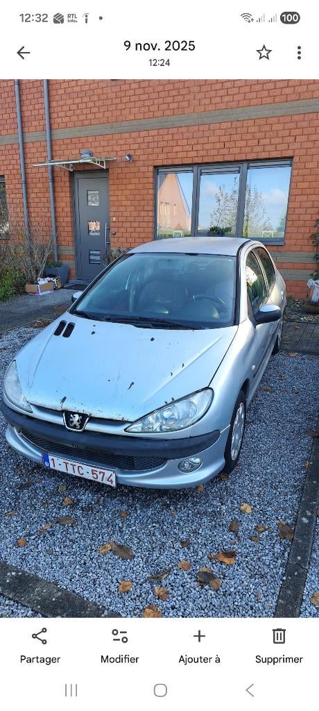 Peugeot 206, Autos, Peugeot, Argent ou Gris, Achat, Boîte manuelle, 5 portes