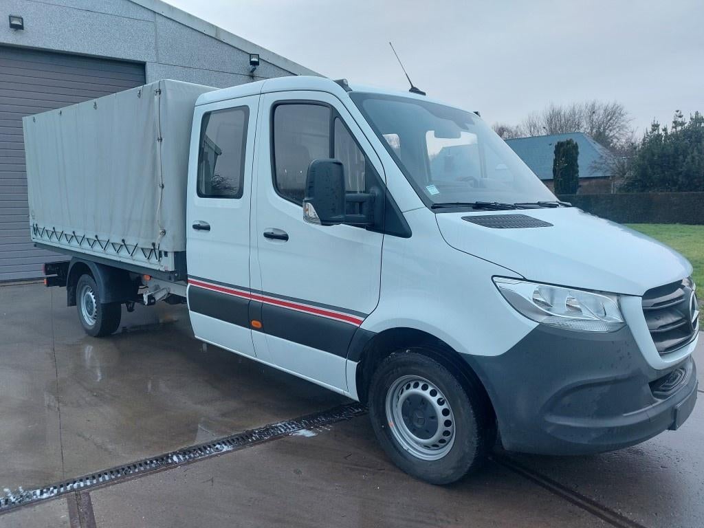 Sprinter 316CDI dub cab pick up 3500kg trekhaak (32000€+btw), 4 deurs, 4 cilinders, Wit, Bedrijf