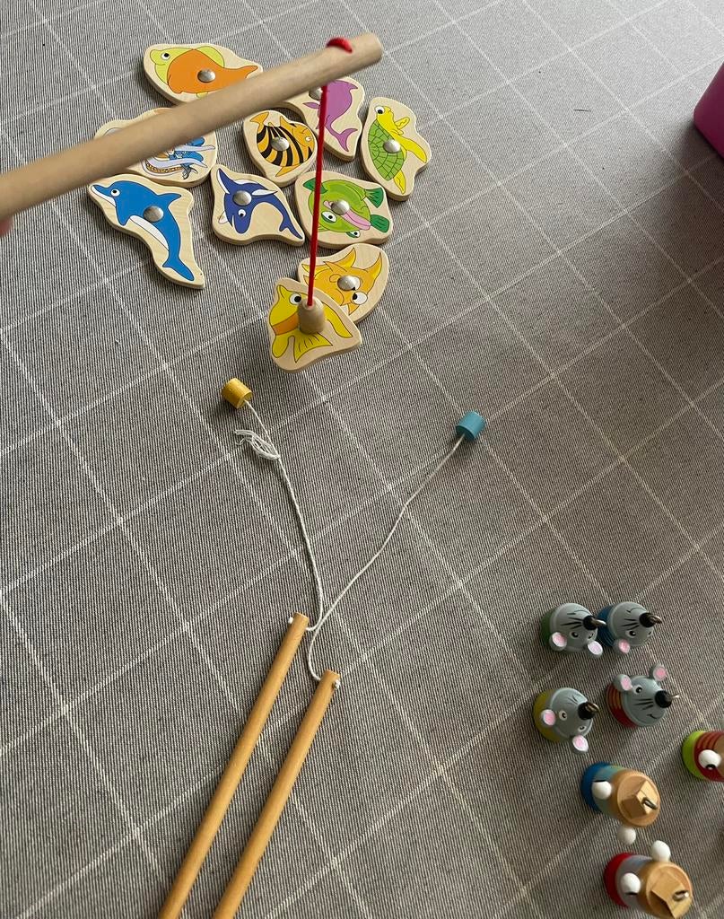 Houten visspel, Kinderen en Baby's, Ophalen, Gebruikt