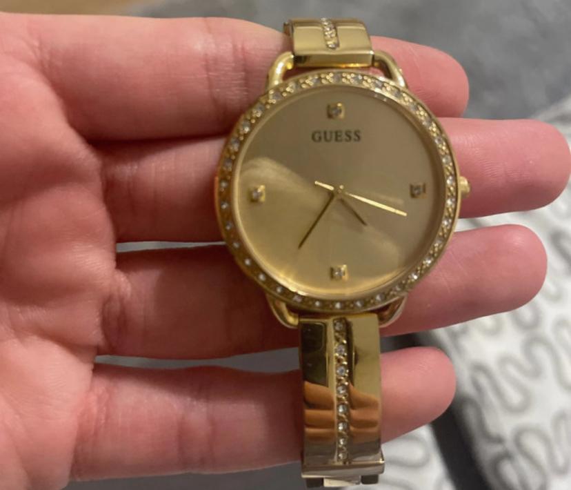 Montre Guess GD Bellini dorée en acier inoxydable, Enlèvement ou Envoi, Guess