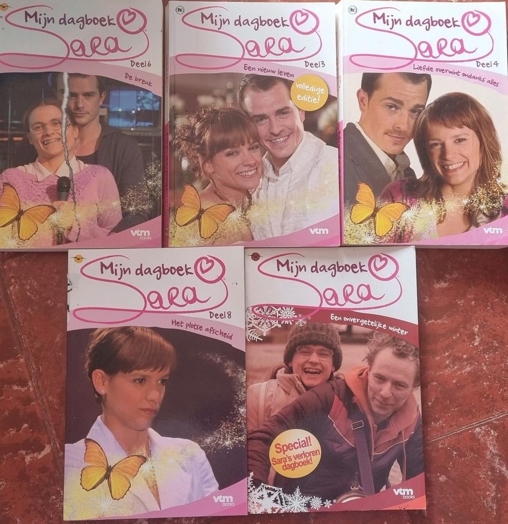 Boeken van de reeks Sara Mijn dagboek, Enlèvement ou Envoi, Belgique, Utilisé, Ria Maes