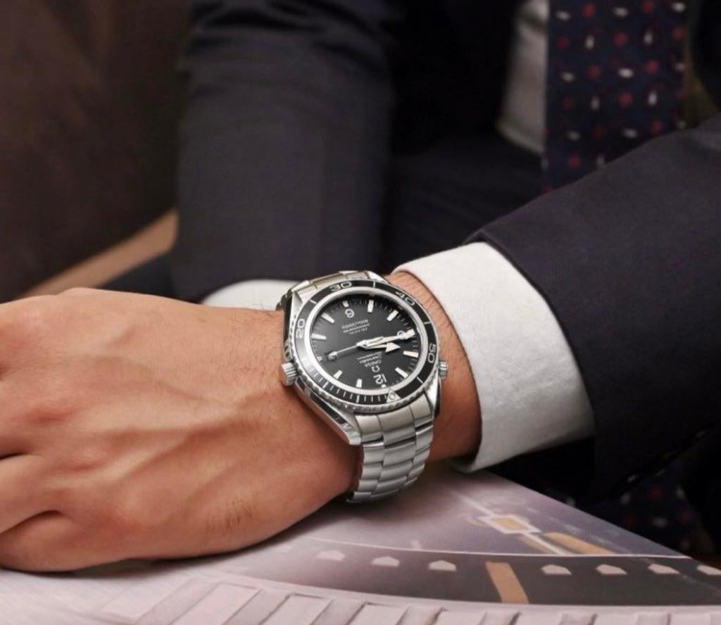 Omega planète océan co-axial 600m, Montre-bracelet, Enlèvement ou Envoi, Acier, Utilisé