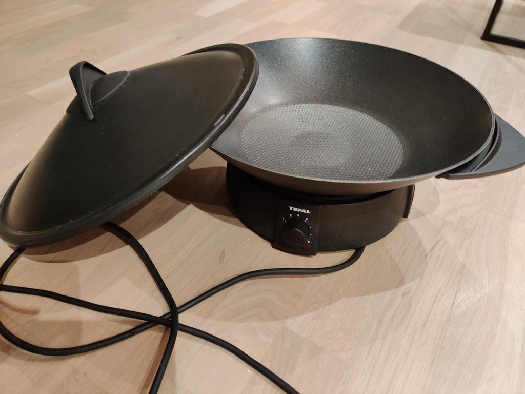 Wok électrique Tefal, 35 cm, Enlèvement, Comme neuf, Wok