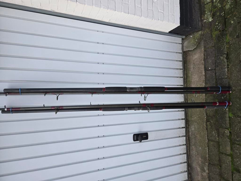 2 stuks 3-delige Sportex strandhengels, Watersport en Boten, Ophalen of Verzenden, Zo goed als nieuw