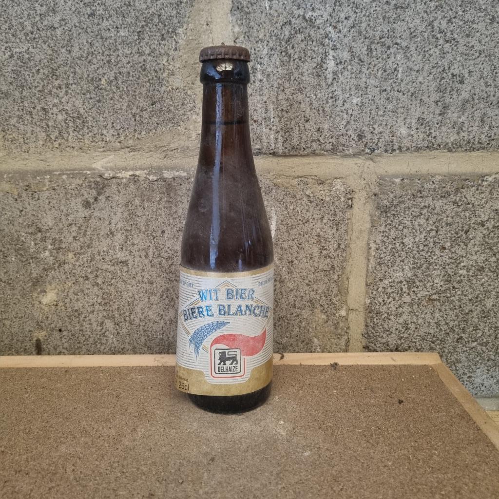 Bouteille de bière Wit Bier - Biere Blanche Delhaize, Enlèvement ou Envoi, Utilisé, Bouteille(s), Autres marques