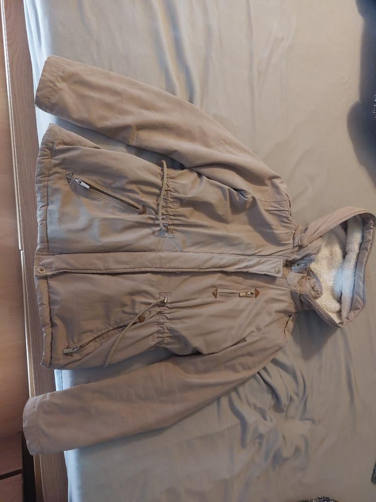 Beige parka, Kleding | Dames, Ophalen of Verzenden, Maat 36 (S), Gedragen, JBC
