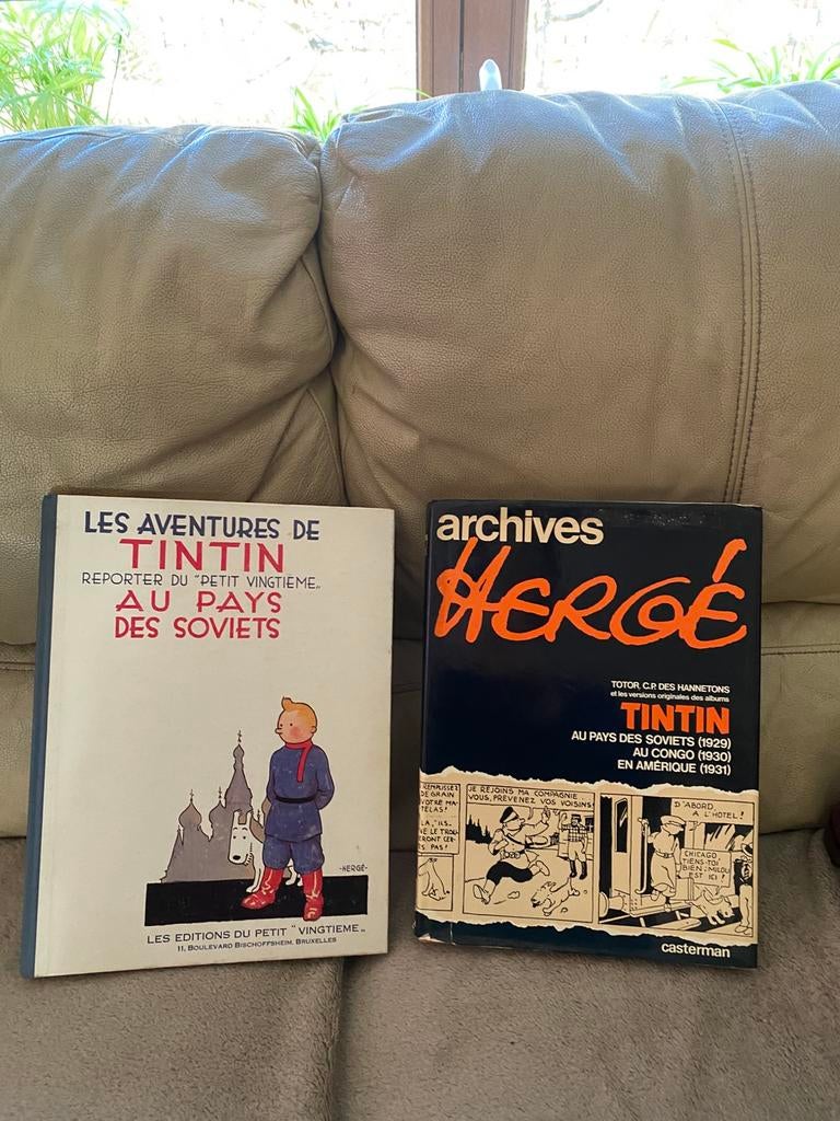 Paire d ancien livres tintin excellent état, Enlèvement ou Envoi, Tintin, Comme neuf