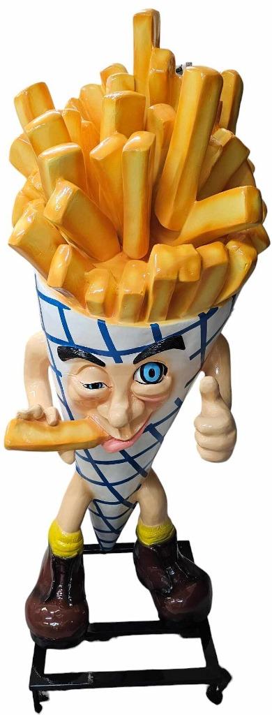 stoepreclame ijshoorn-frietzak-patat-broodje-sandwich-, Enlèvement ou Envoi, Glace