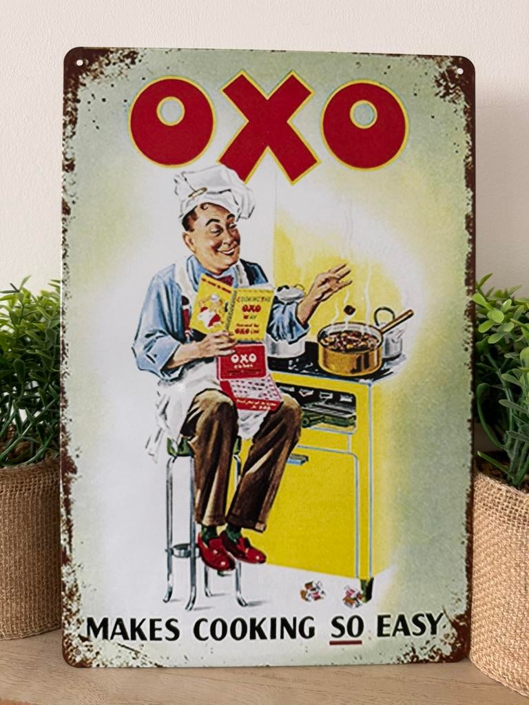 Panneau d'affichage en métal OXO, Collections, Enlèvement ou Envoi, Neuf, Panneau publicitaire