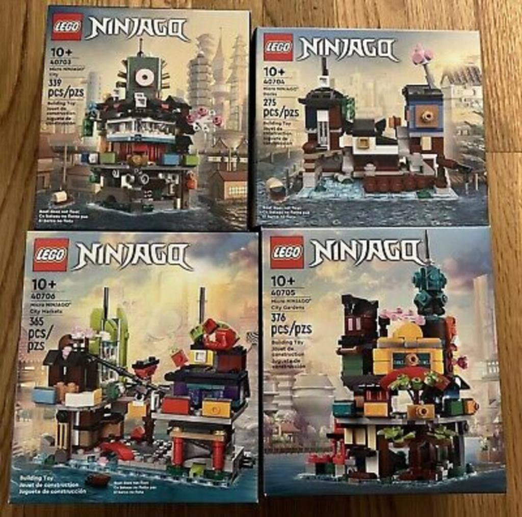 Lego Ninjago 40703, 40704, 40705 & 40706, Ophalen of Verzenden, Nieuw, Complete set, Lego