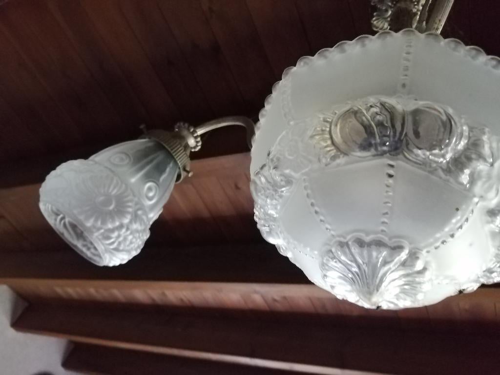 Tinnen luster, Antiek en Kunst, Antiek | Verlichting, Ophalen