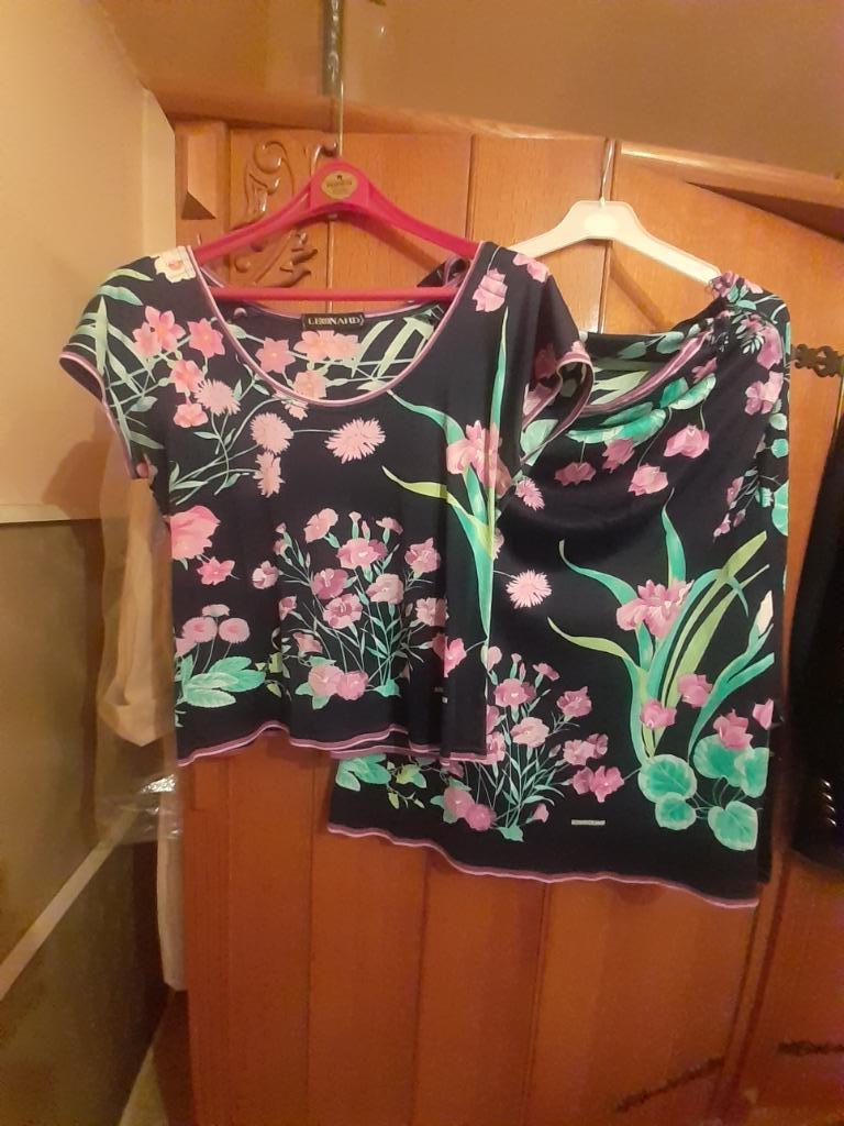 Ensemble (rok+t'shirt) van Léonard, Overige kleuren, Verzenden, Maat 42/44 (L), Zo goed als nieuw