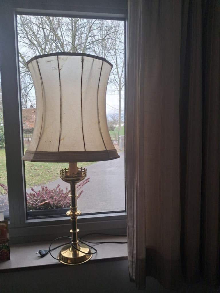Koper oude lamp 84 cm hoog, Ophalen