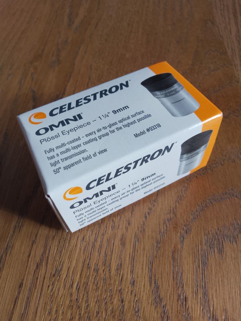 CELESTRON OMNI 9mm Oculaire plössl télescope (Neuf en boîte), Ophalen of Verzenden, Nieuw, Onderdelen of Accessoires