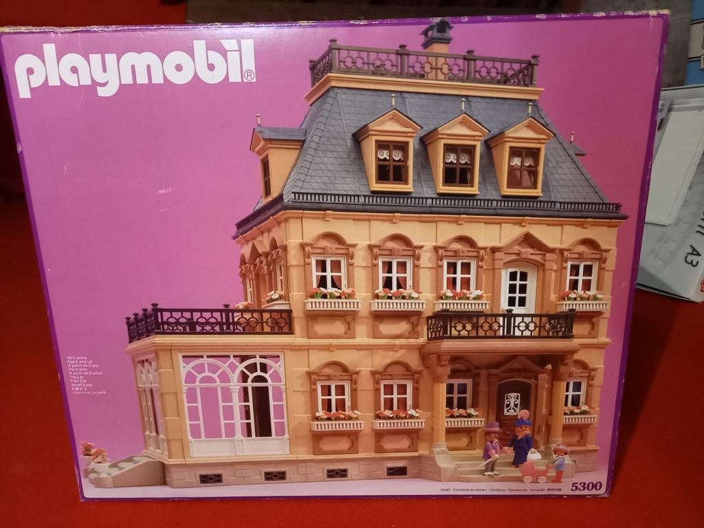 Vintage Playmobil huis inclusief doos en meubels, Verzamelen, Poppenhuizen en Toebehoren, Ophalen, Gebruikt