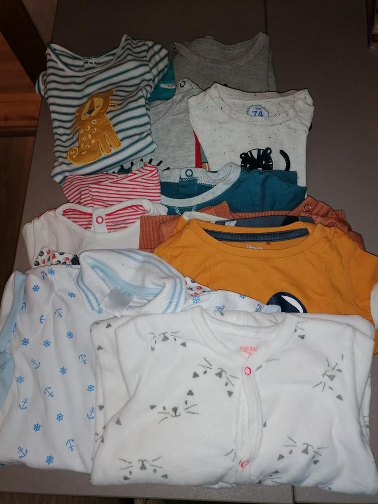 Pakket Jongens kleding maat 74, Enlèvement, Comme neuf, Taille 74