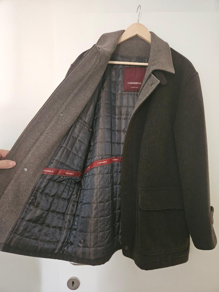 Wollen heren jas maat 48, Kleding | Heren, Ophalen, Bruin, Maat 48/50 (M), Caramelo