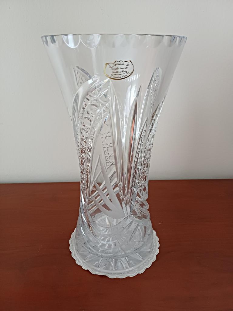 Grote kristallen vaas - Cristal de Paris - als nieuw, Ophalen